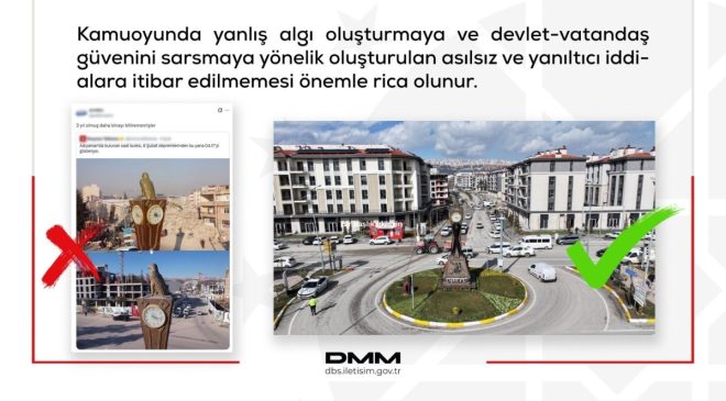 DMM’den Adıyaman’da saat kulesi çevresindeki inşaat iddialarına yalanlama