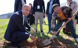 Down sendromlu öğrenciler, ADYÜ kampüsünde fidan dikti