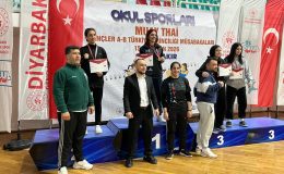Okul Sporları Muaythai Türkiye Şampiyonası’nda Diyarbakır’a 3 madalya