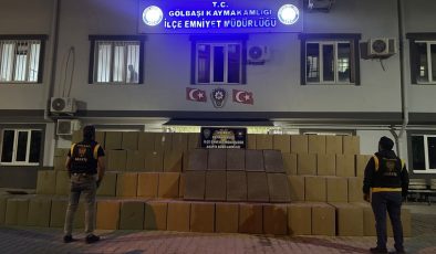 Adıyaman’da bandrolsüz sigara ele geçirildi