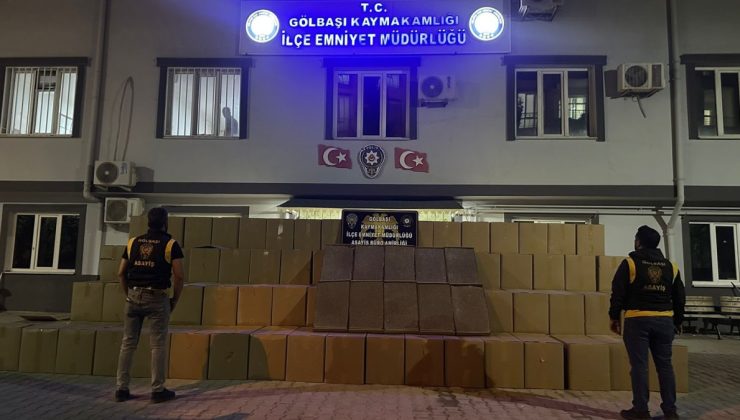 Adıyaman’da bandrolsüz sigara ele geçirildi