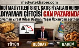 ADIYAMAN ÇİFTÇİSİ CAN PAZARINDA!