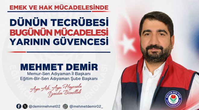 Mehmet Demir: “Dünün Tecrübesi, Bugünün İradesiyle Yolumuza Devam Ediyoruz”