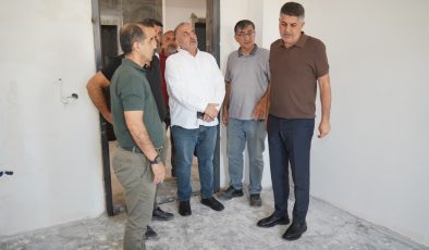 Milletvekili Şan, Alitaşı Aile Sağlığı Merkezi inşaatını inceledi