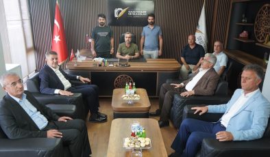 Milletvekili Şan ve Başkan Hallaç basın mensuplarıyla buluştu