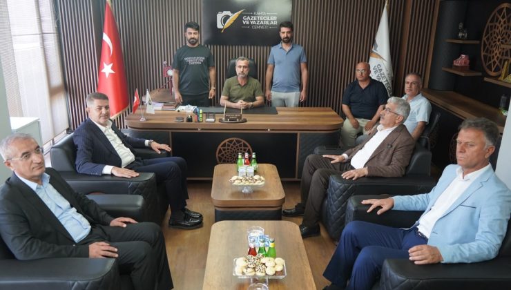 Milletvekili Şan ve Başkan Hallaç basın mensuplarıyla buluştu