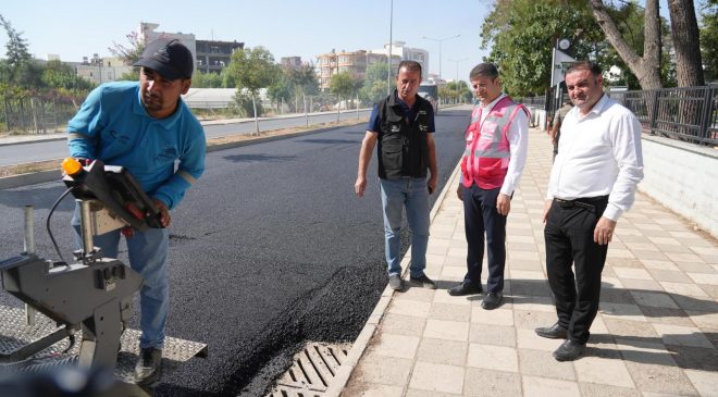 Mimar Sinan Mahallesi’nde altyapının ardından asfalt serimi başladı