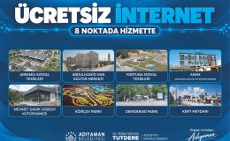 ÜCRETSİZ İNTERNET 8 NOKTADA HİZMETTE