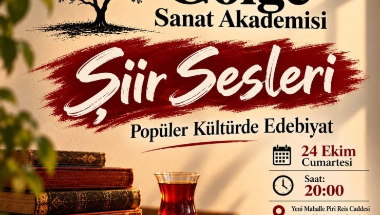 Adıyaman’da ‘Şiir Sesleri’ buluşmasında popüler kültür ve edebiyat konuşulacak